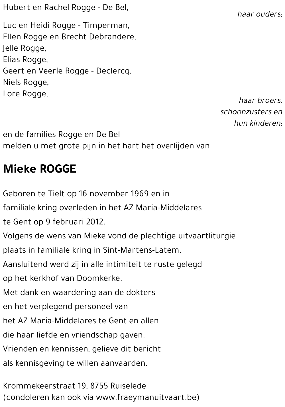 Mieke ROGGE