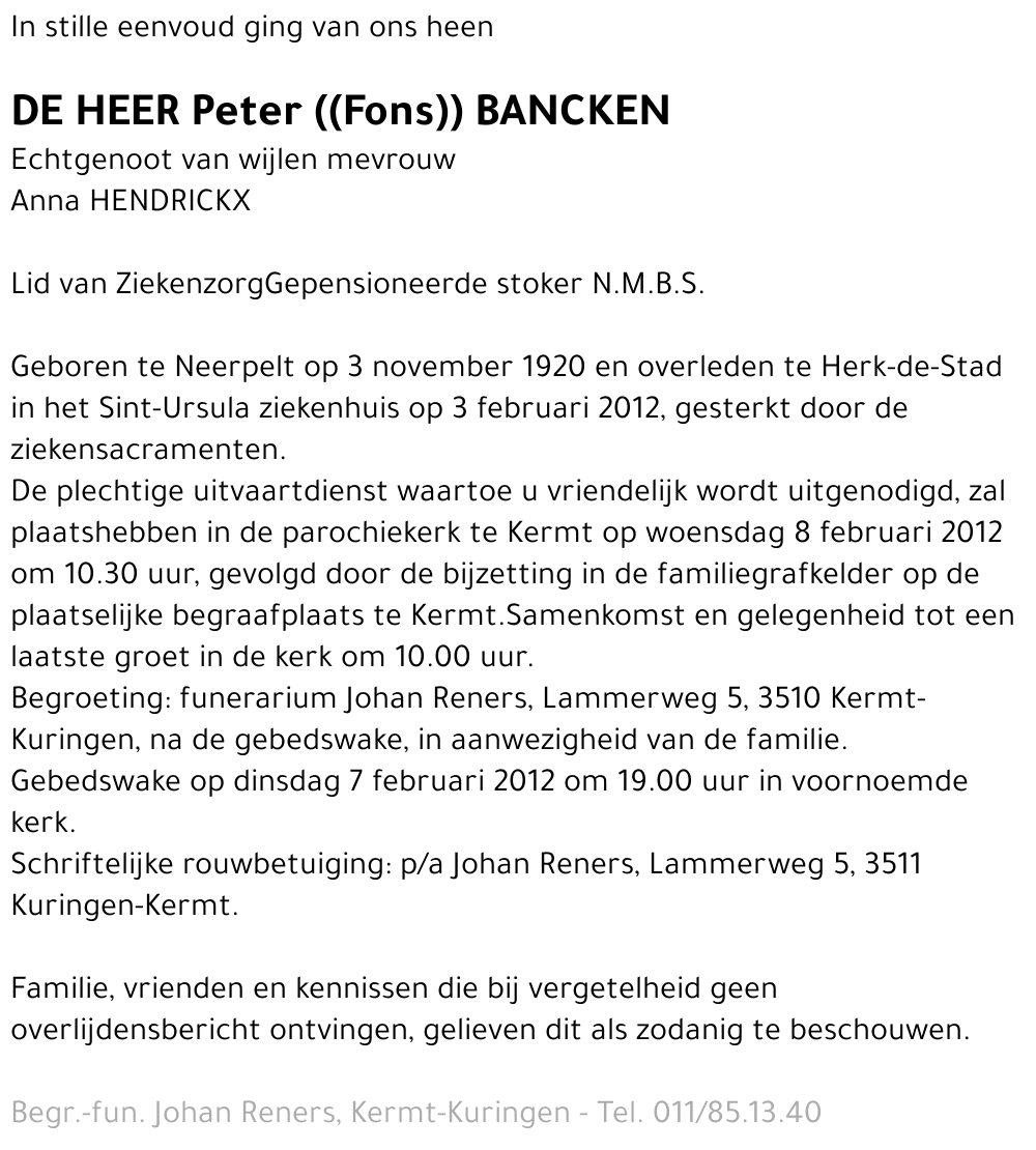 Peter Bancken