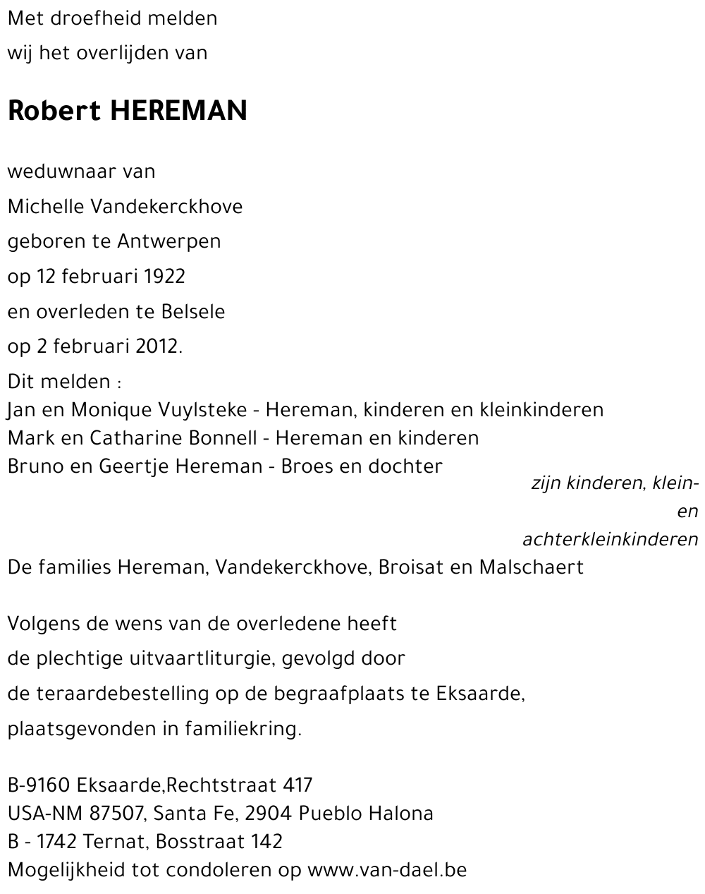 Robert HEREMAN