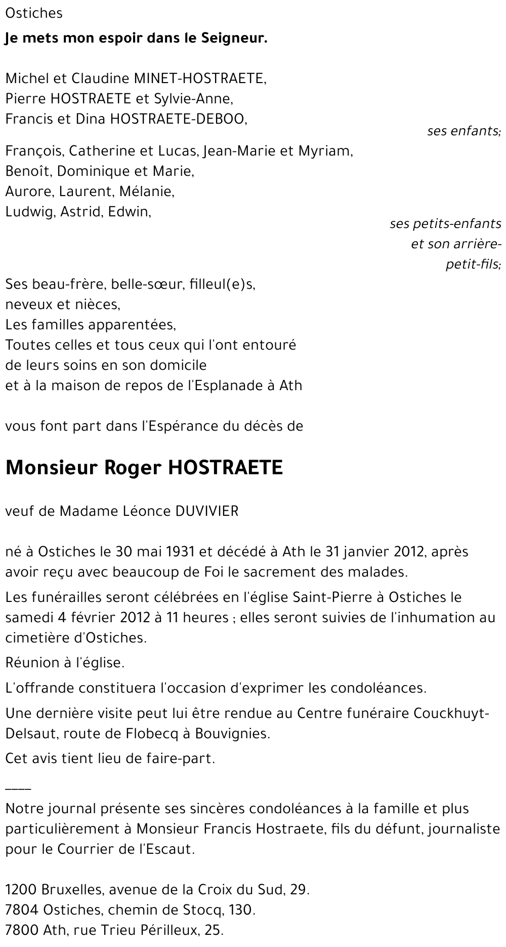 Roger HOSTRAETE