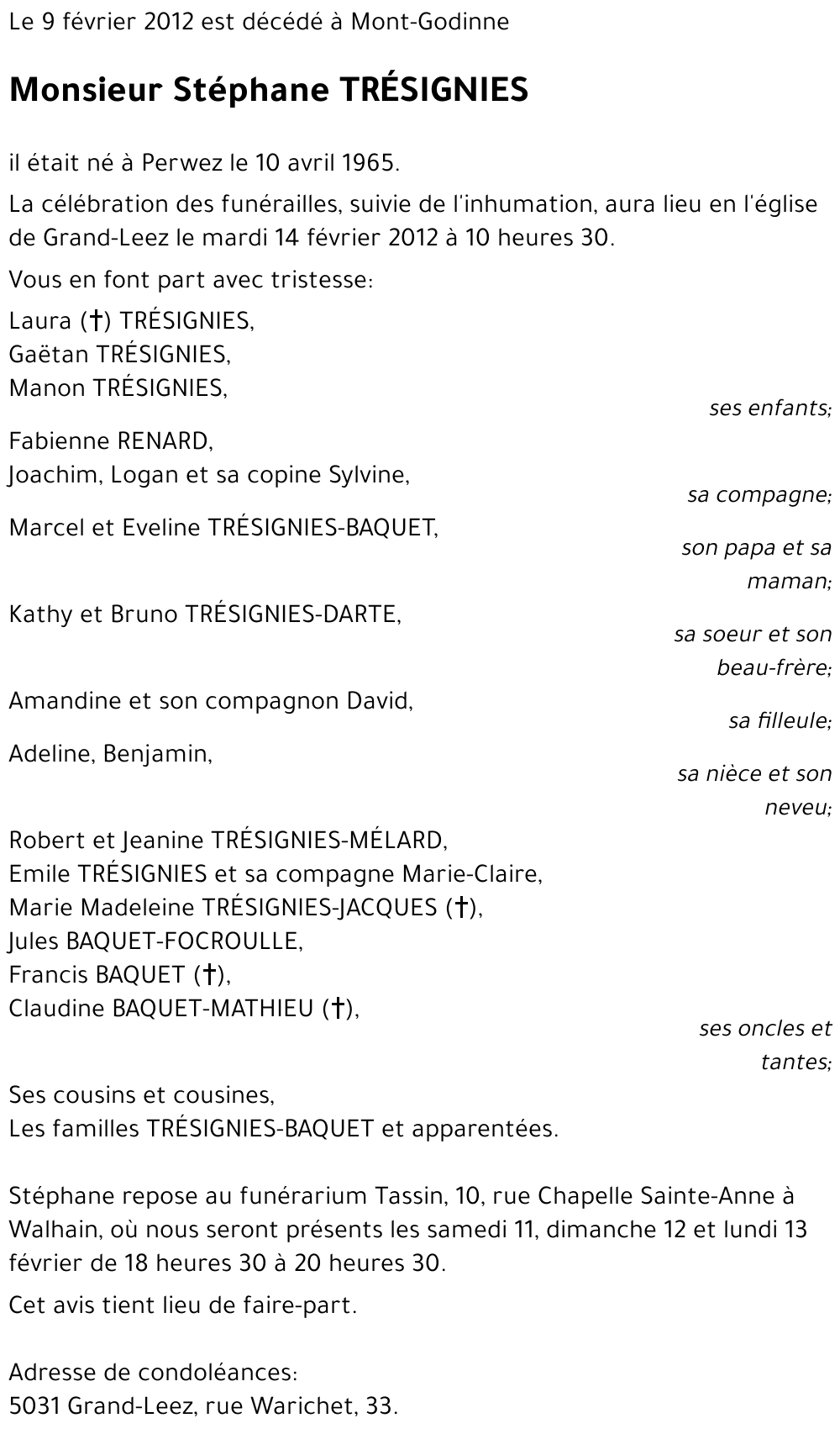 Stéphane TRESIGNIES