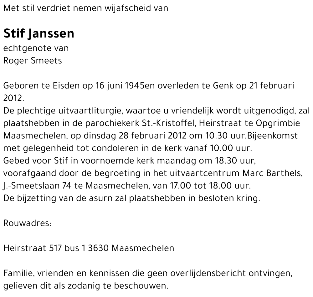 Stif Janssen