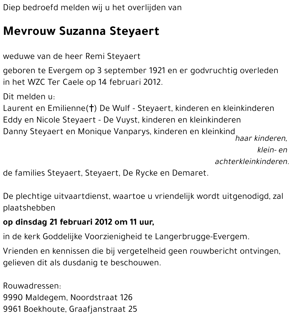 Suzanna Steyaert