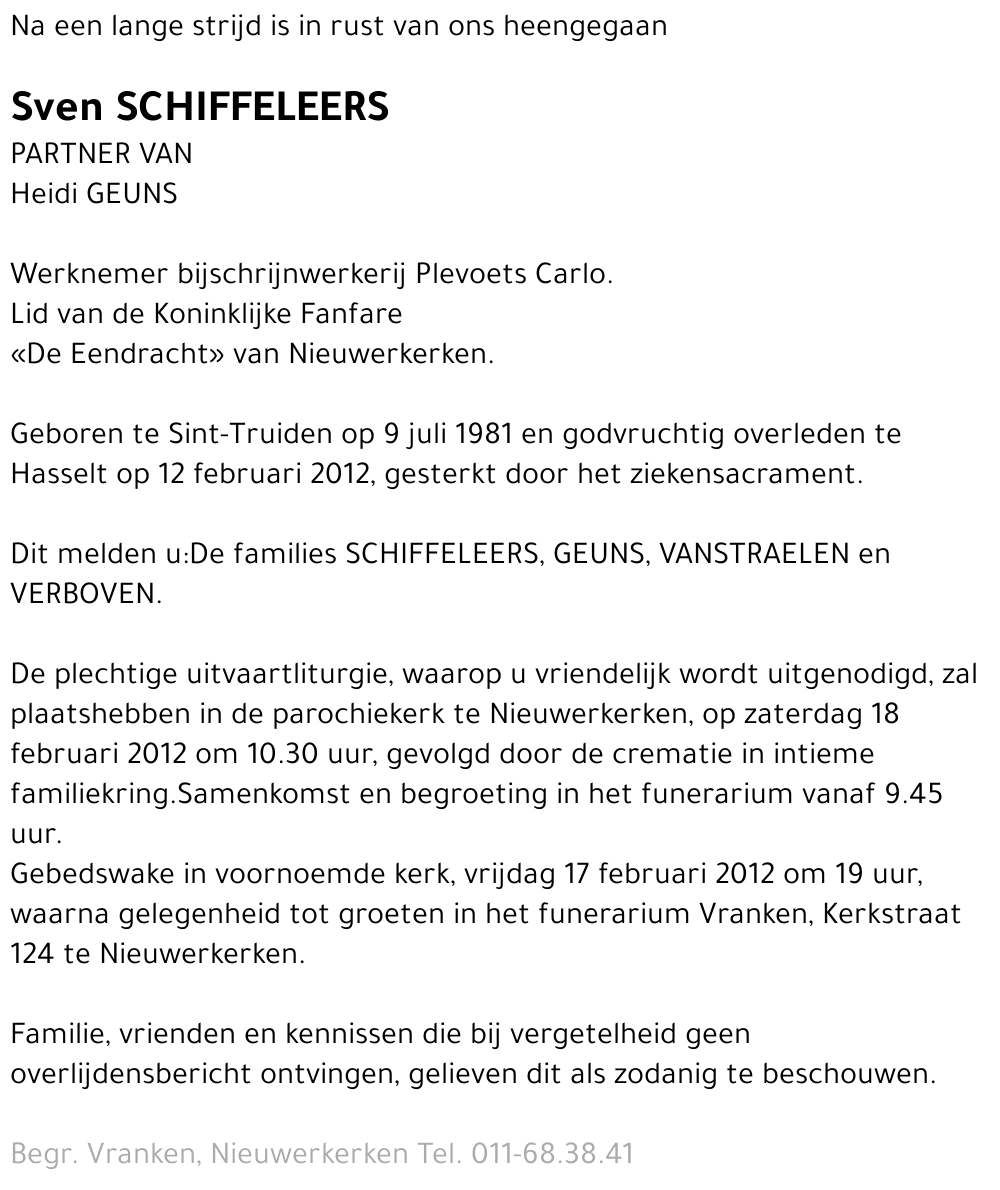 Sven Schiffeleers