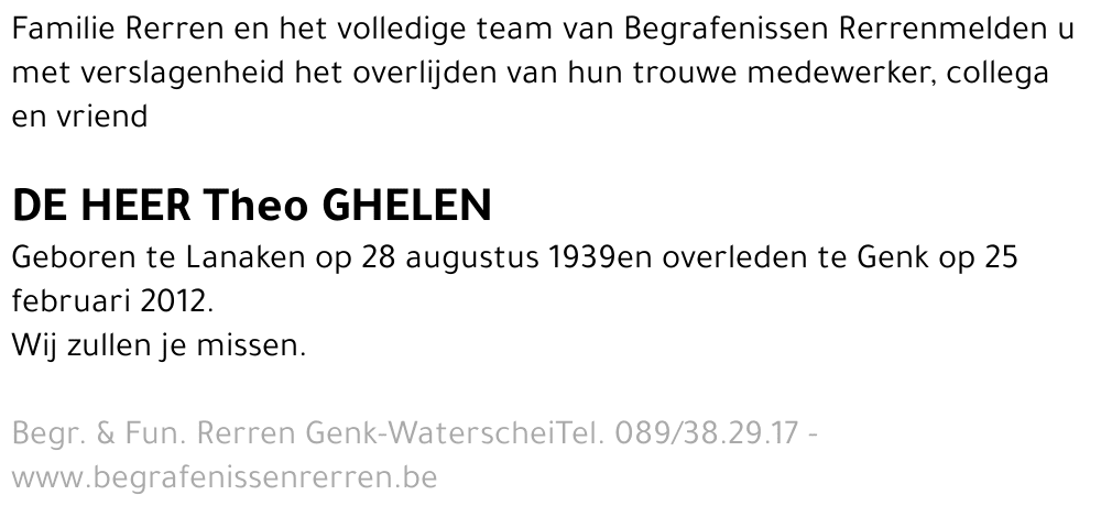 Theo Ghelen