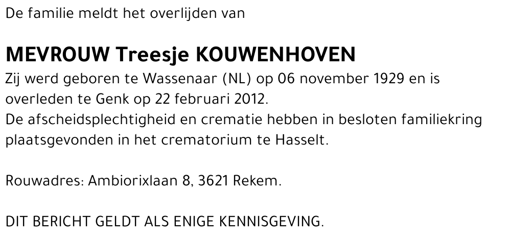 Theresia Kouwenhoven