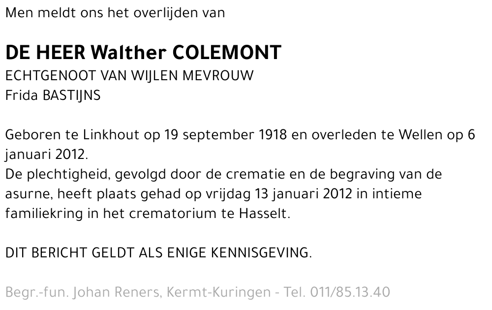 Walther Colemont