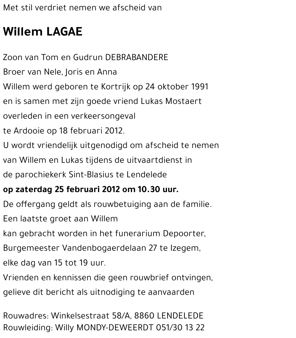 Willem LAGAE