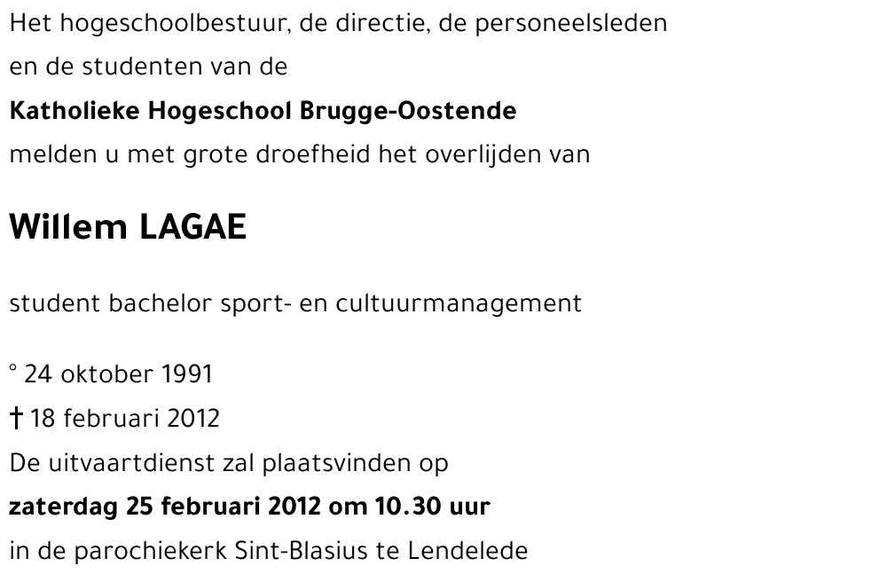 Willem LAGAE