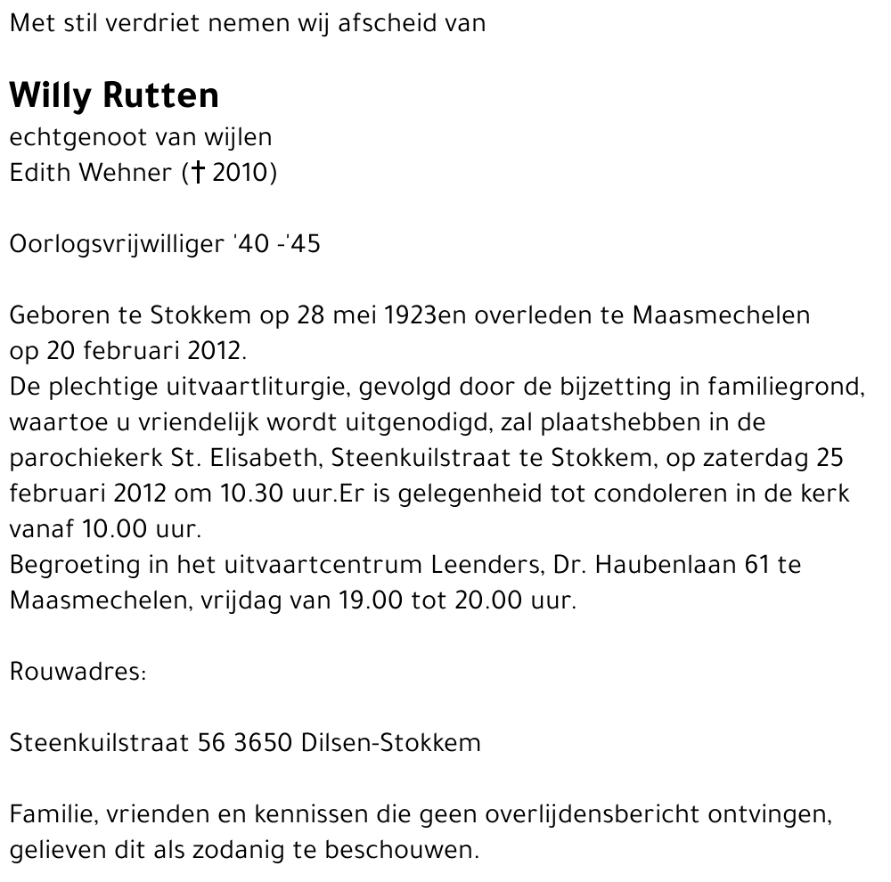 Willy Rutten