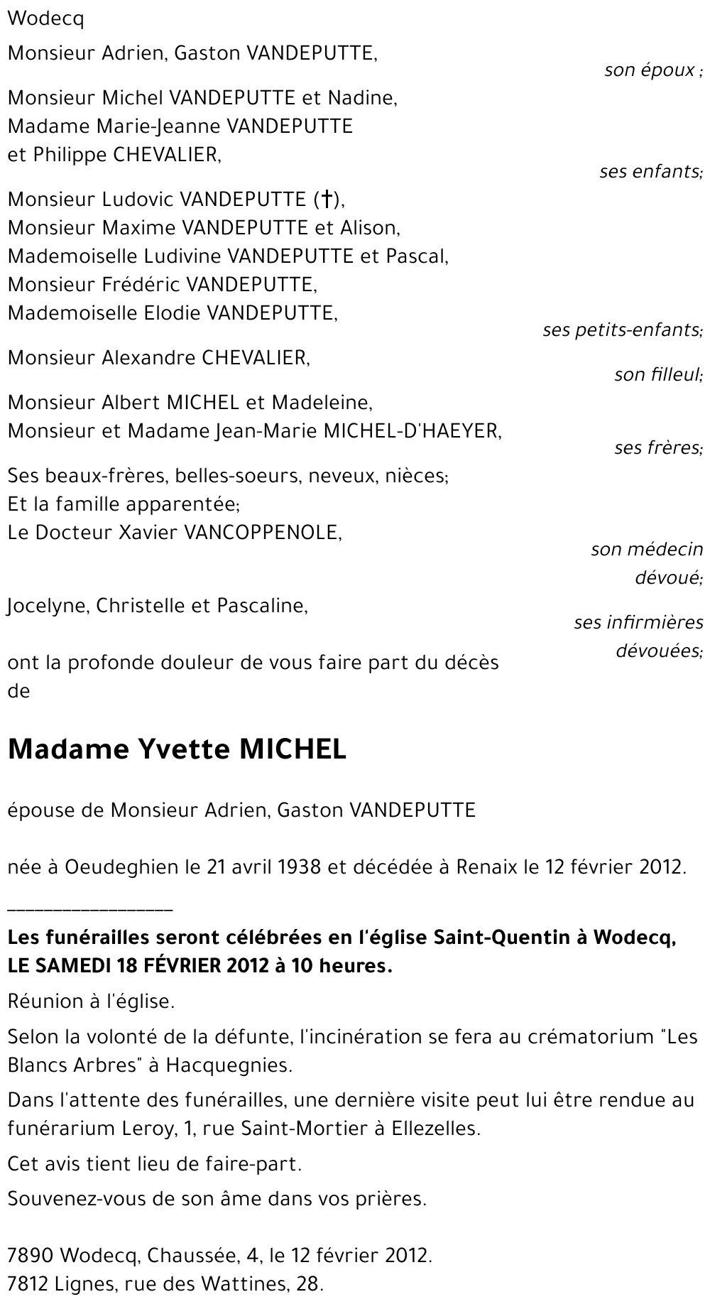 Yvette MICHEL