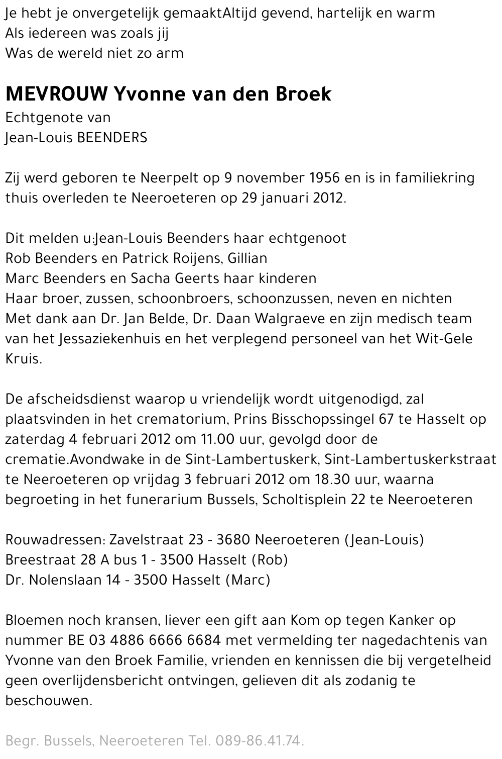 Yvonne van den Broek