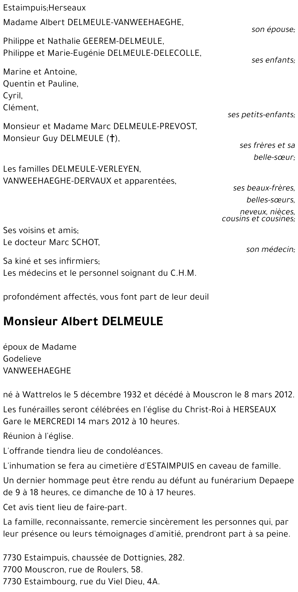 Albert DELMEULE