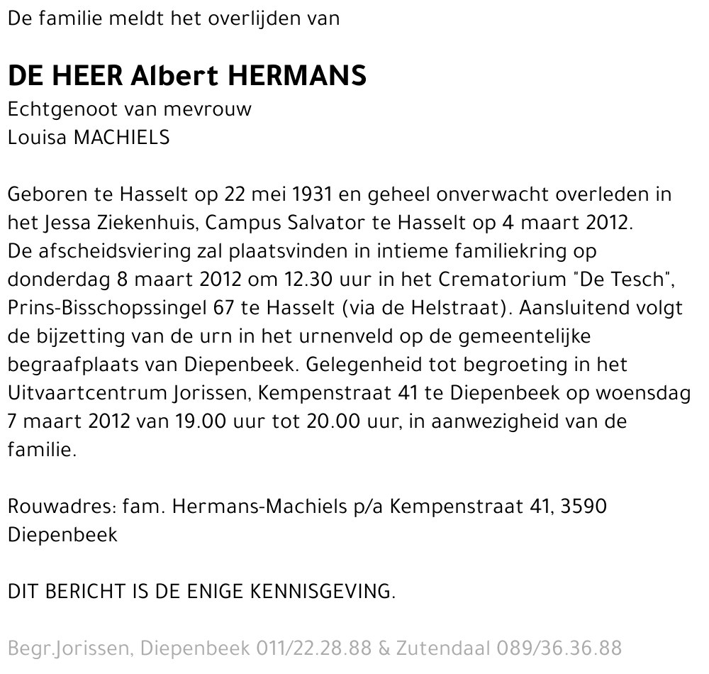 Albert Hermans