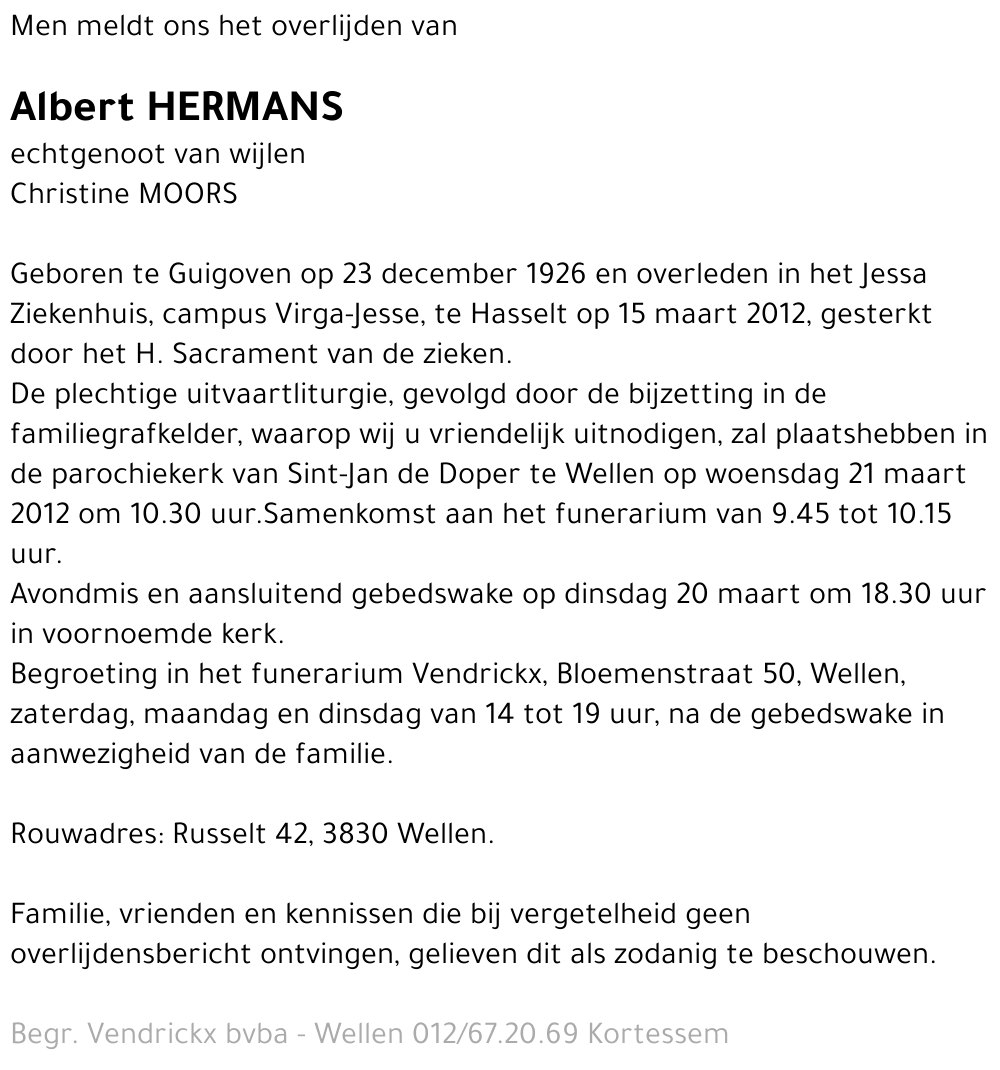 Albert Hermans