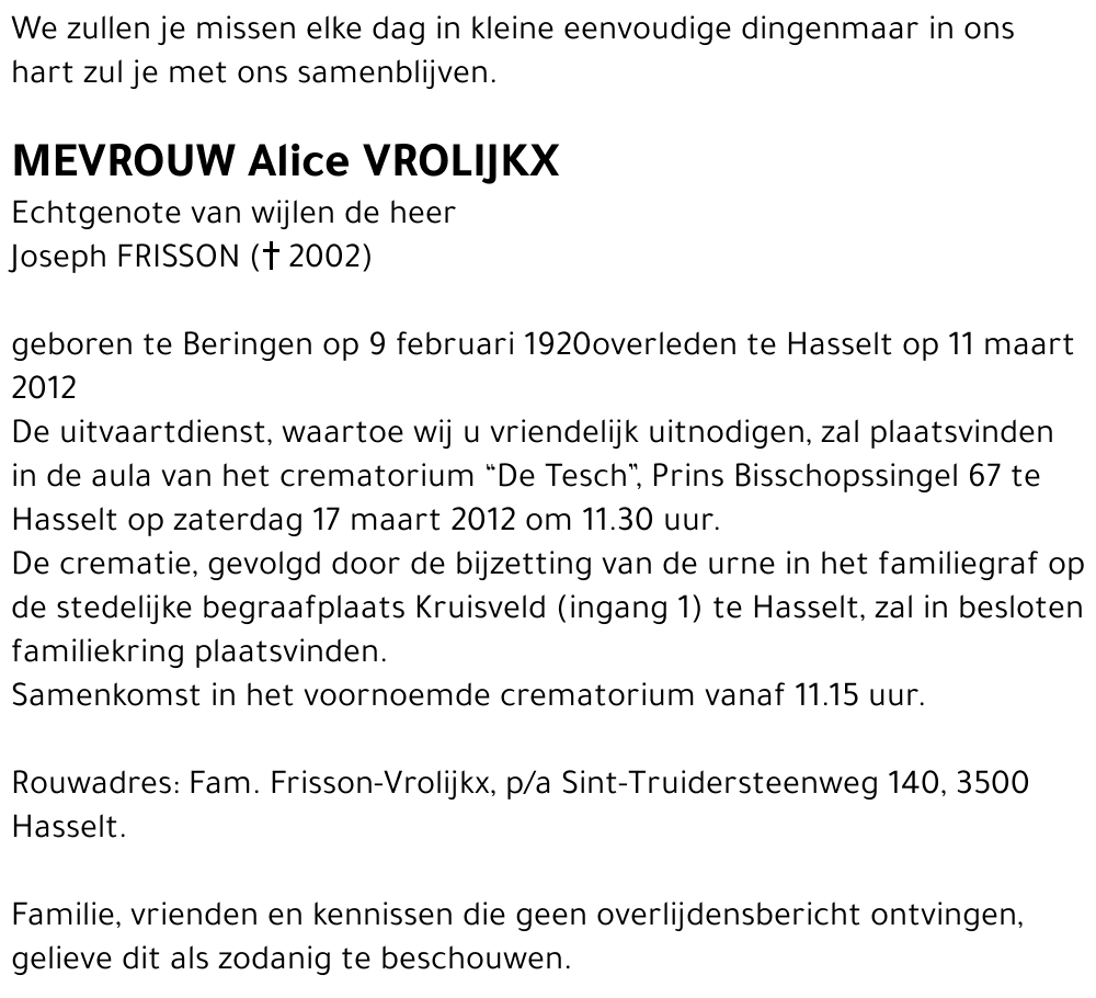 Alice Vrolijkx