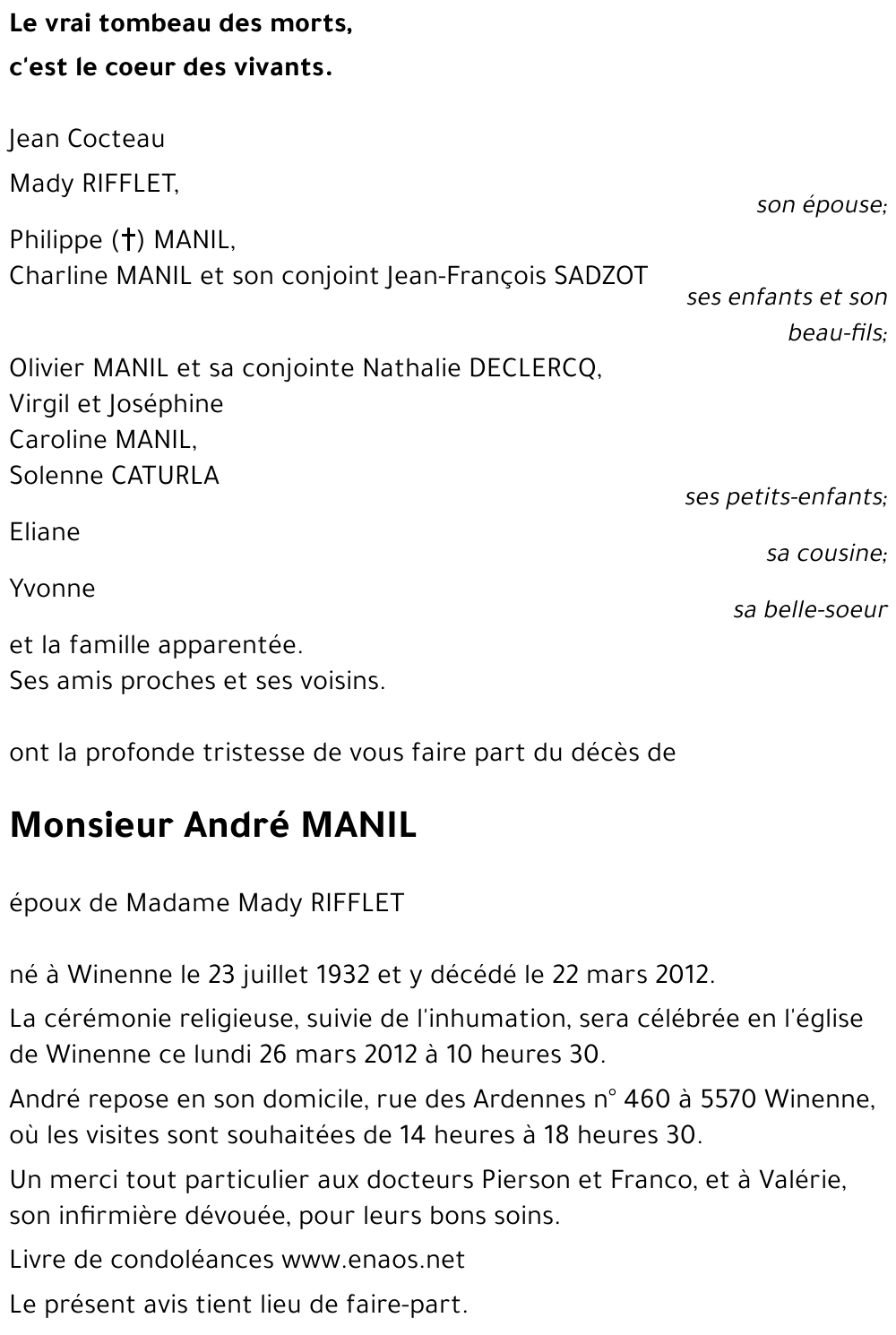 André MANIL