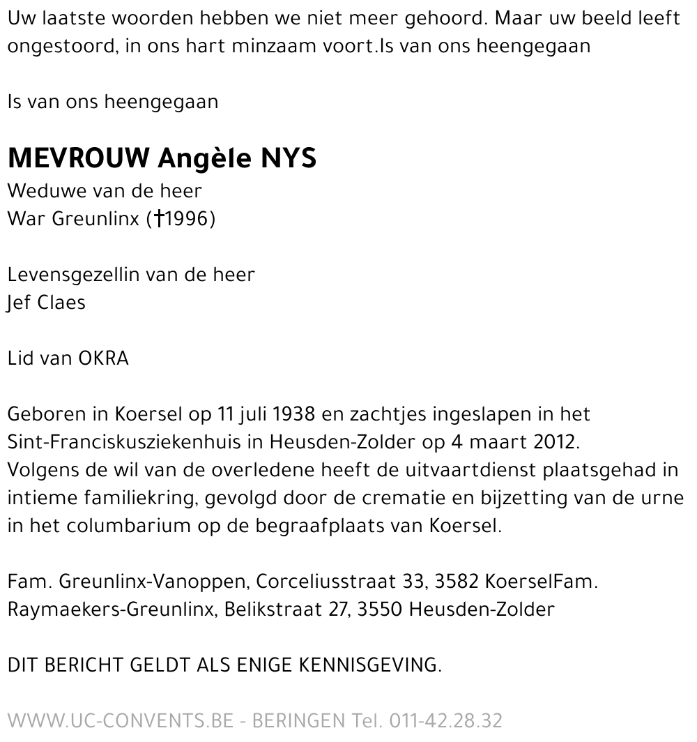 Angèle Nys