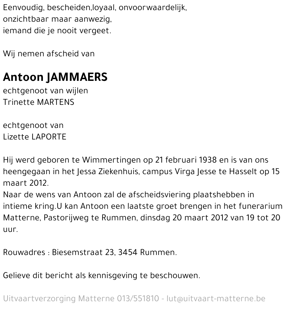 Antoon Jammaers