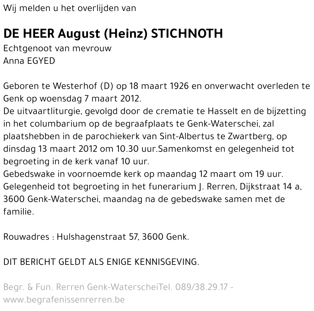 August Stichnoth