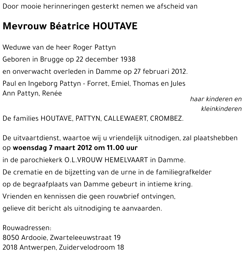 Beatrice Houtave