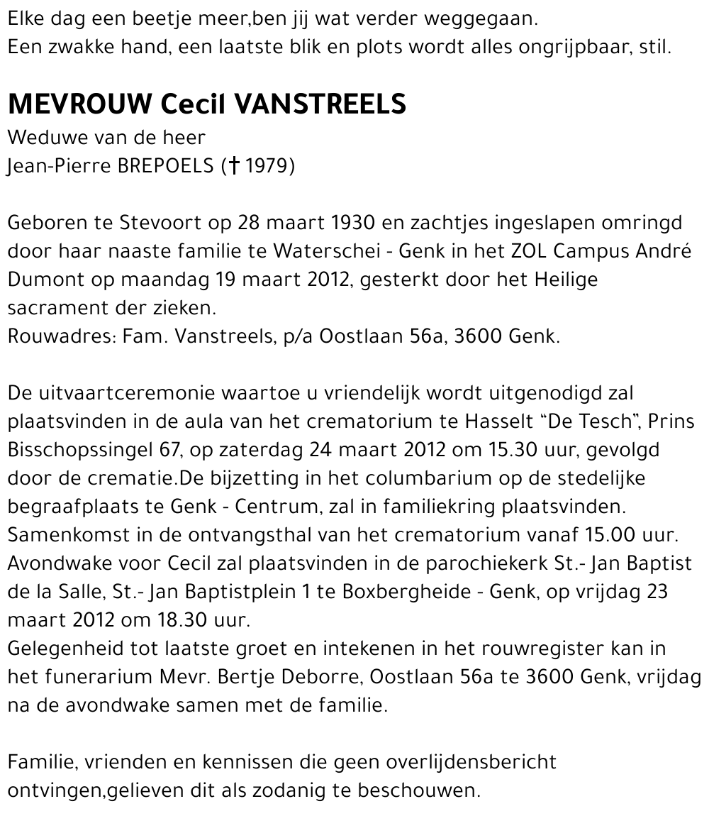 Cecil VANSTREELS