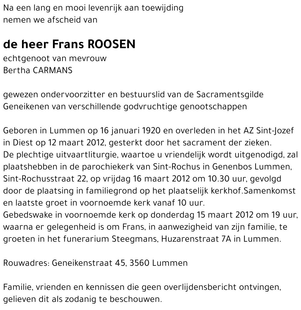 Frans ROOSEN