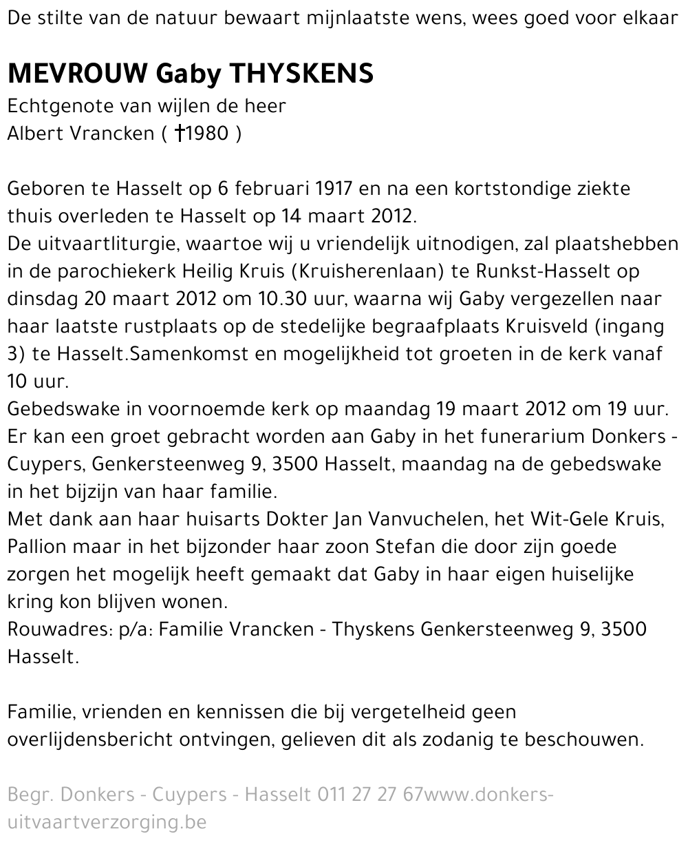 Gaby Thyskens