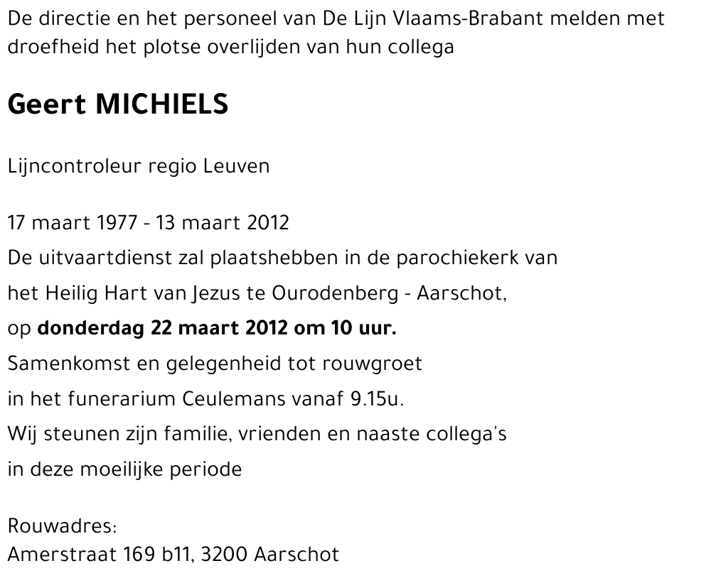 Geert MICHIELS