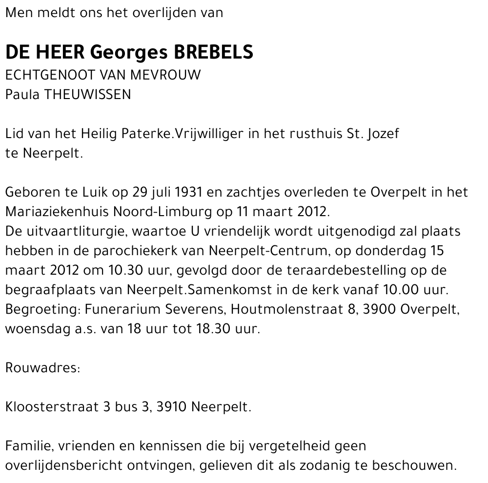 Georges Brebels