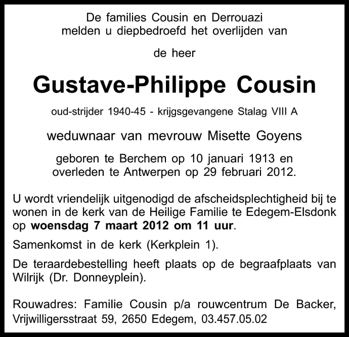 Gustaaf Cousin