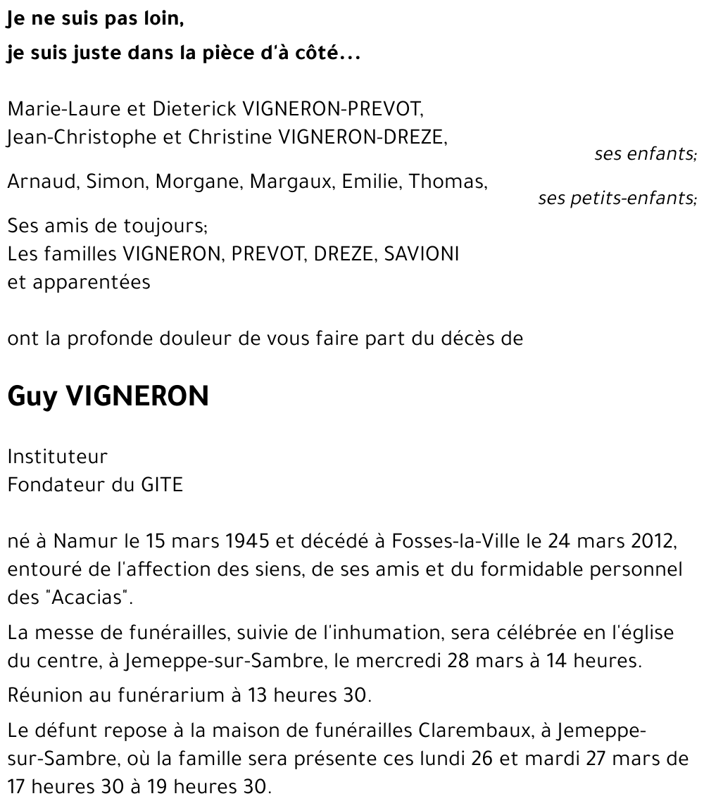Guy VIGNERON