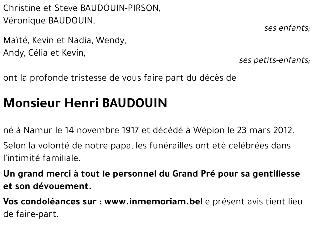 Henri BAUDOUIN