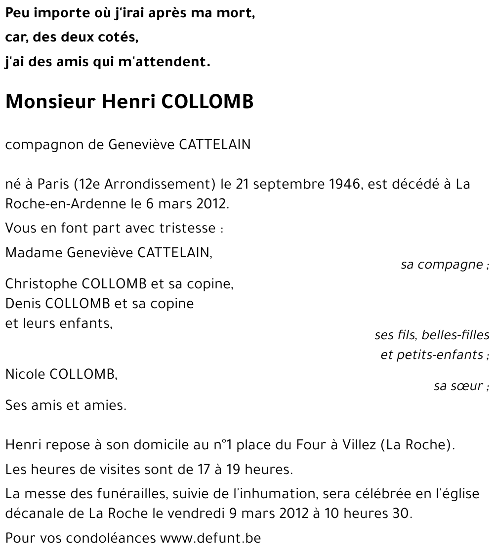 Henri COLLOMB