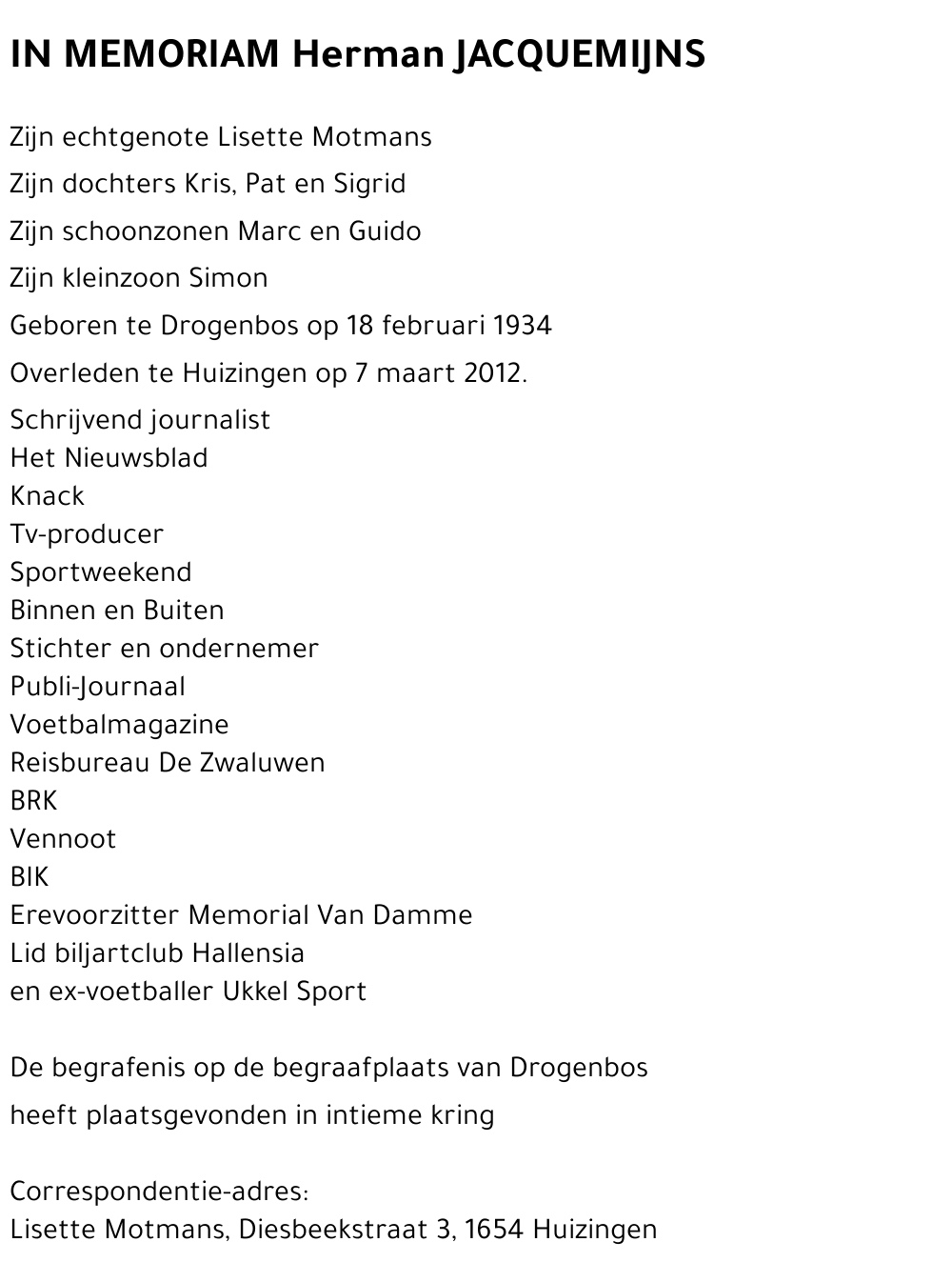 Herman JACQUEMIJNS