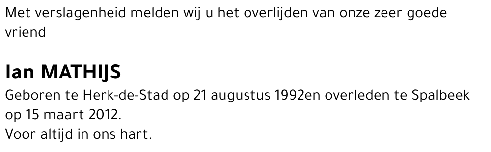 Ian Mathijs