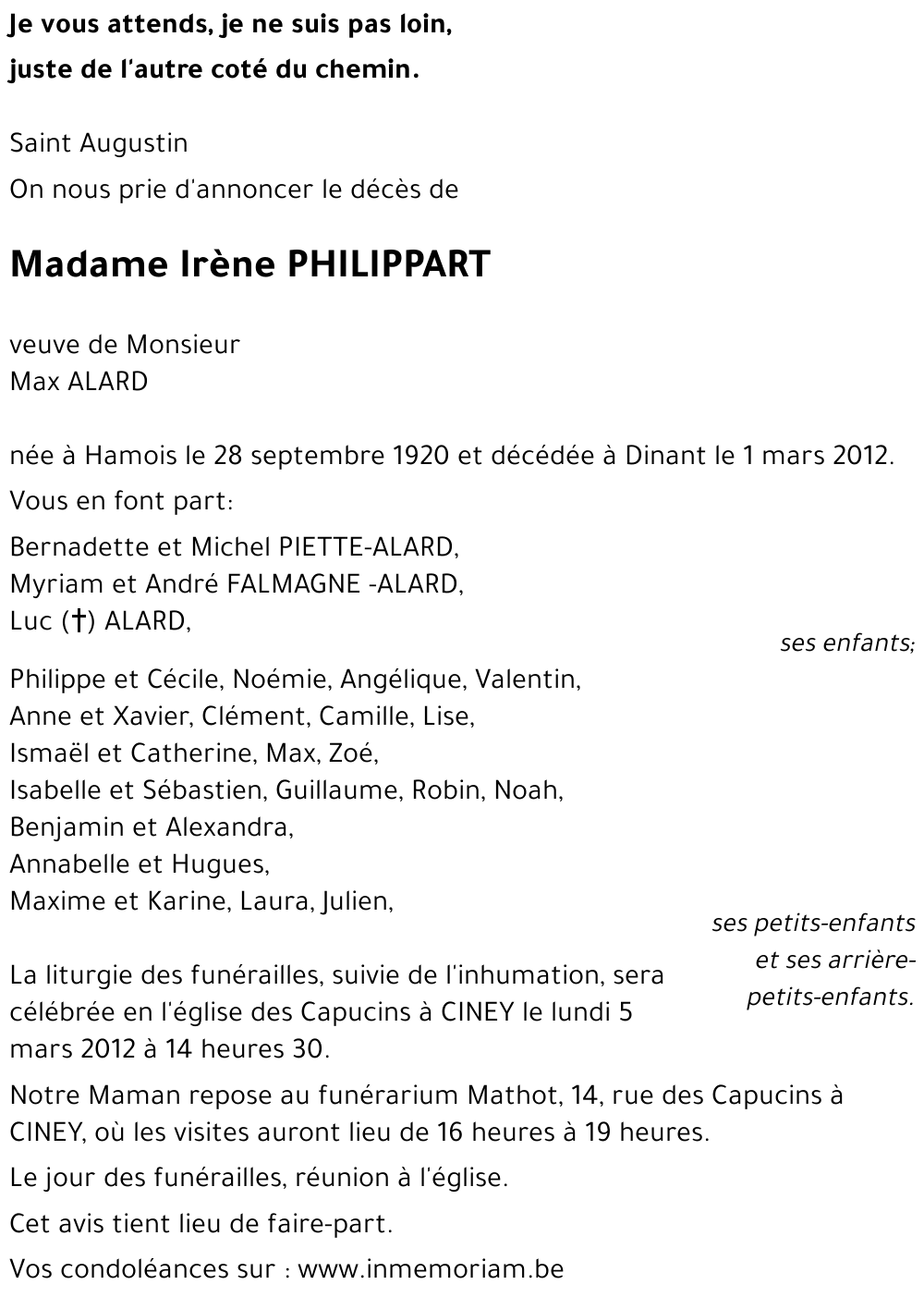 Iréne PHILIPPART