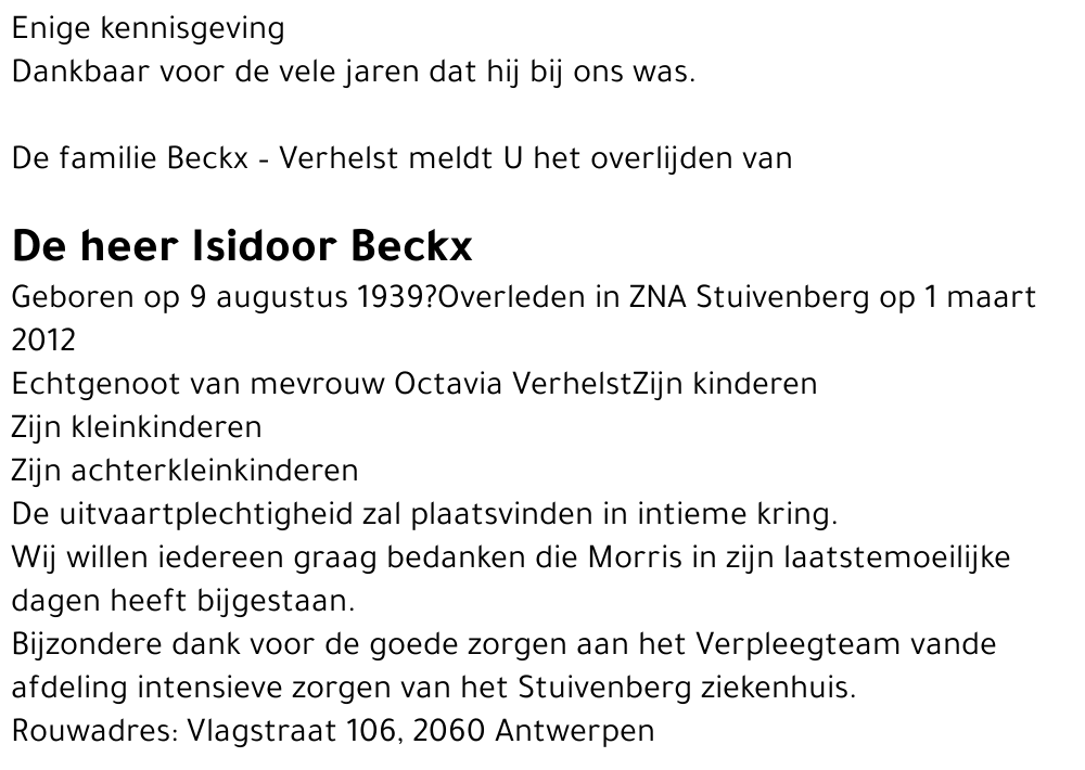 Isidoor Beckx