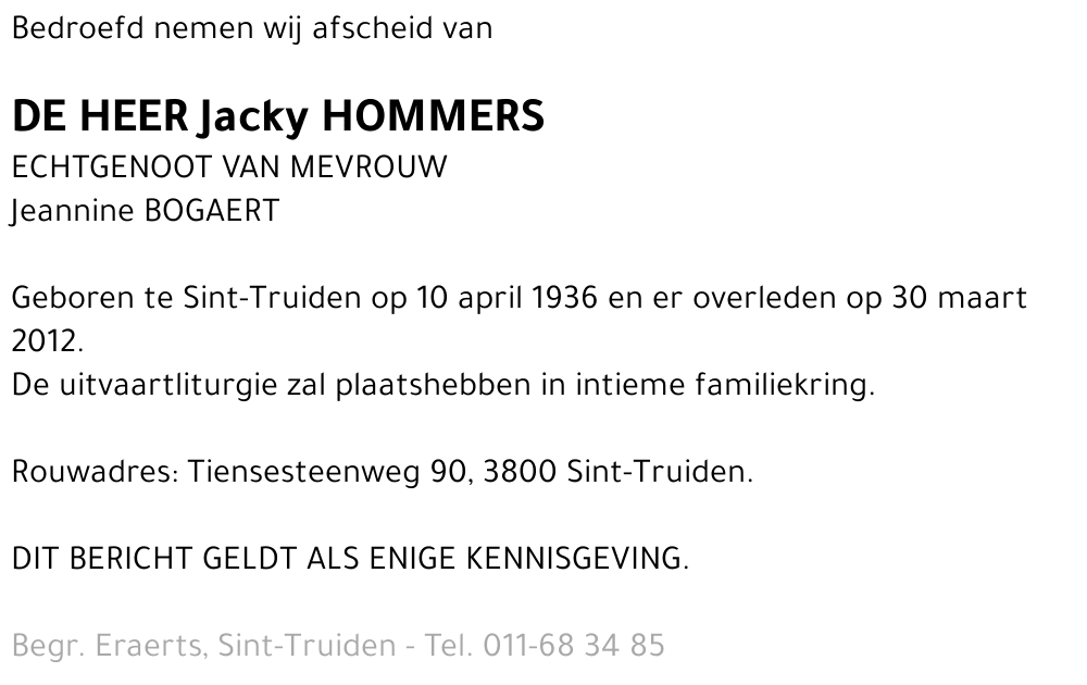 Jacky Hommers