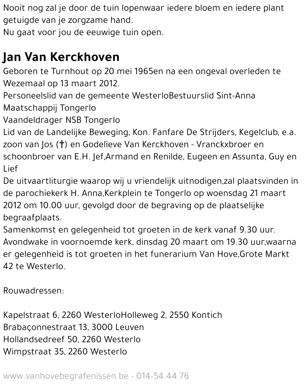 Jan Van Kerckhoven