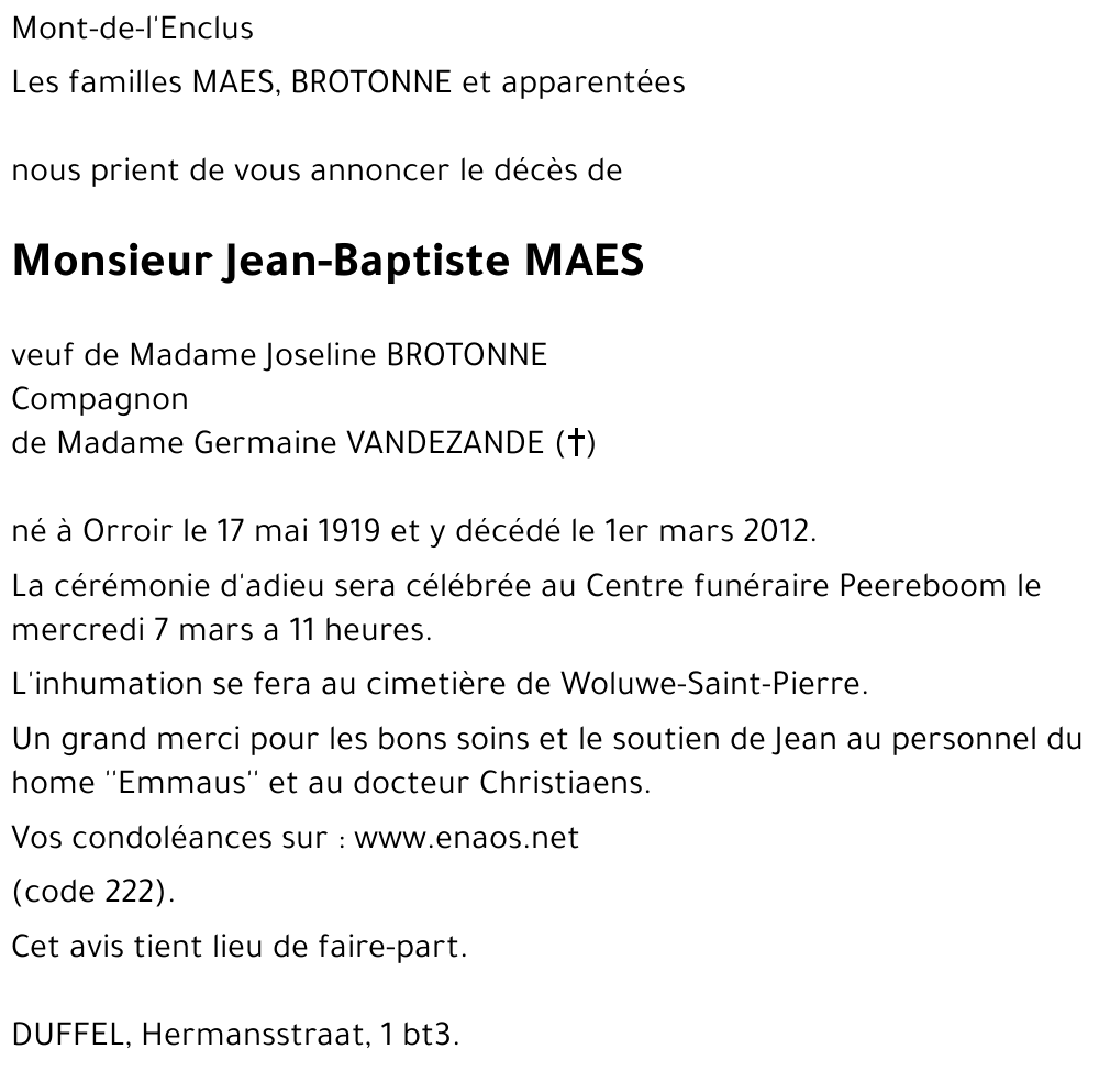 Jean-Baptiste MAES