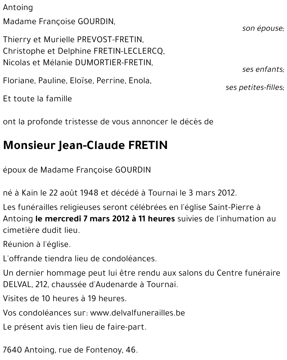 Jean-Claude FRETIN