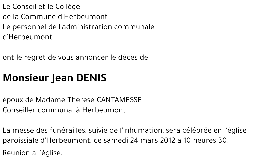 Jean DENIS