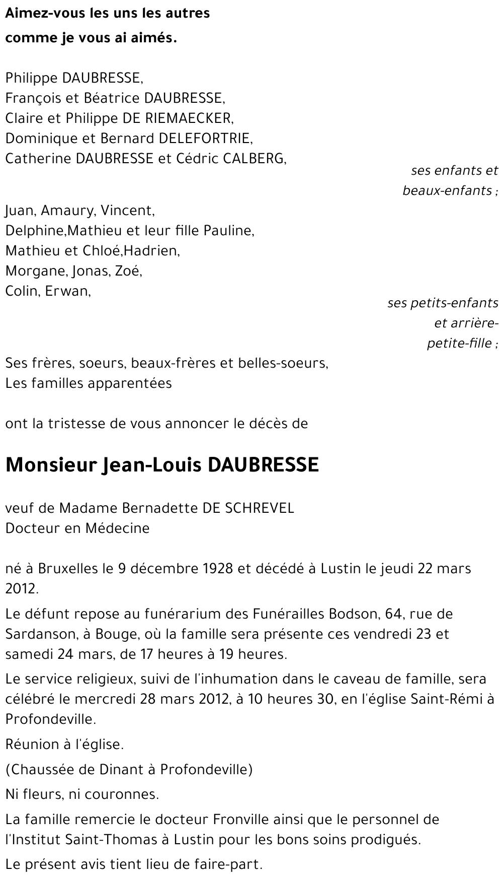 Jean-Louis DAUBRESSE