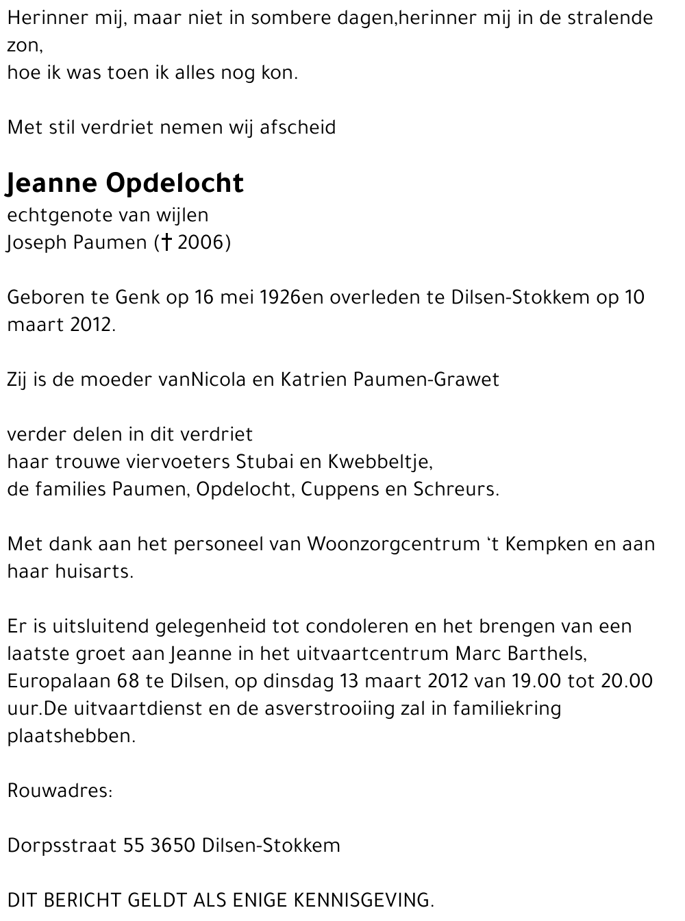 Jeanne Opdelocht
