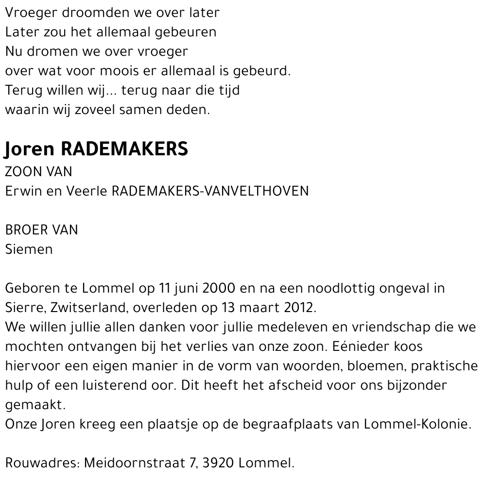 Joren Rademakers