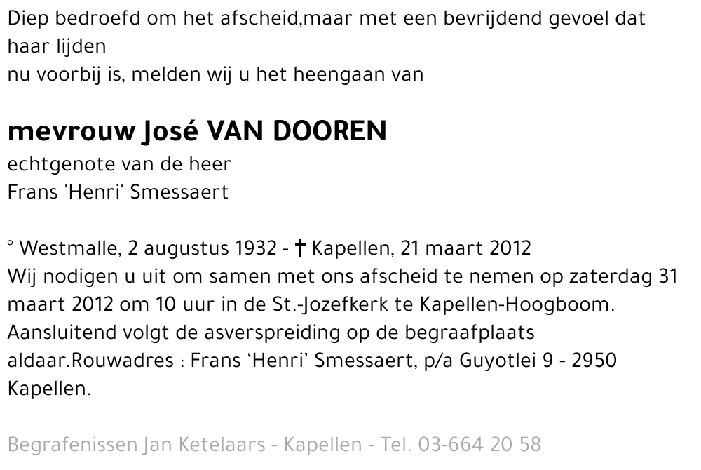 José Van Dooren