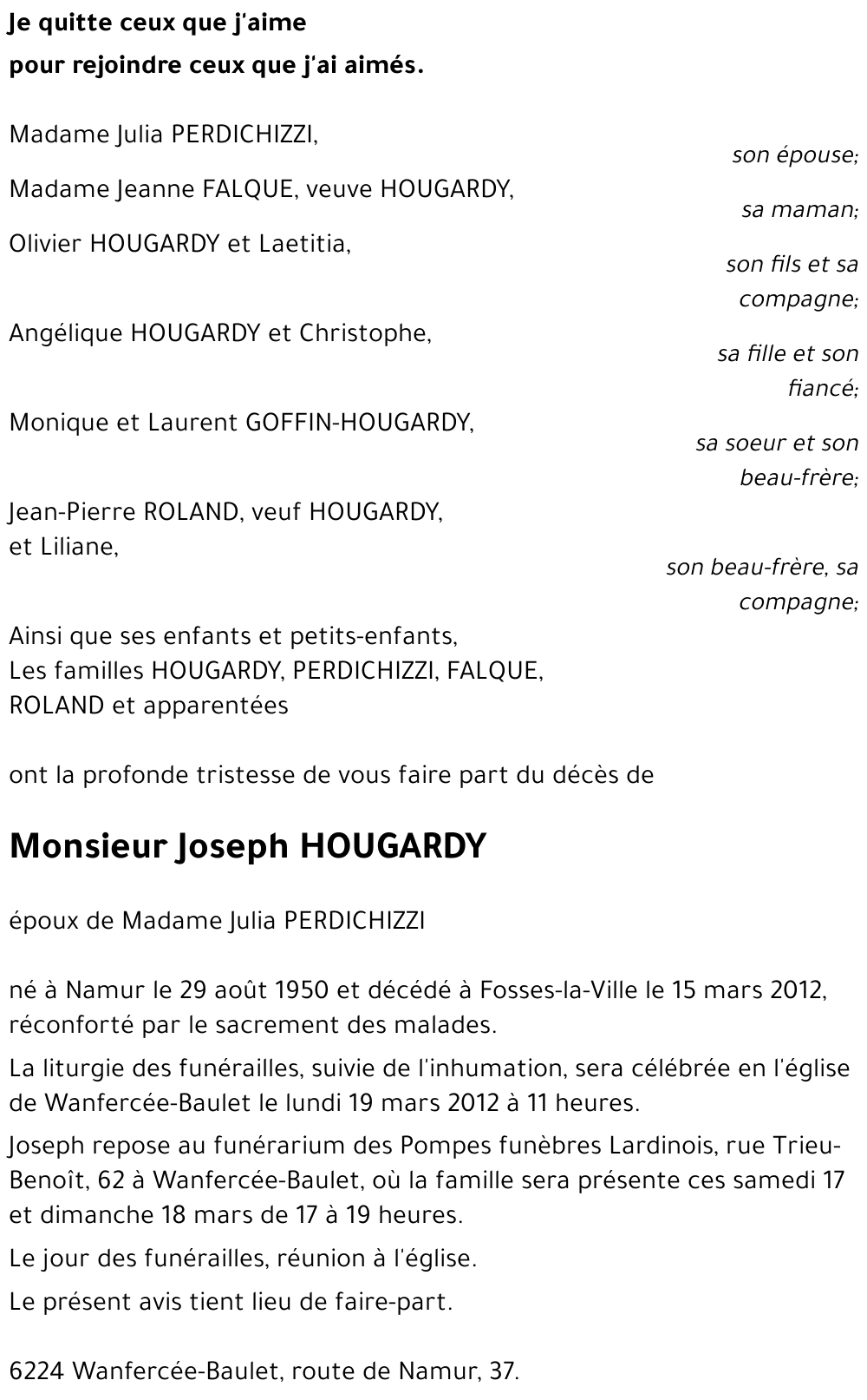 Joseph HOUGARDY