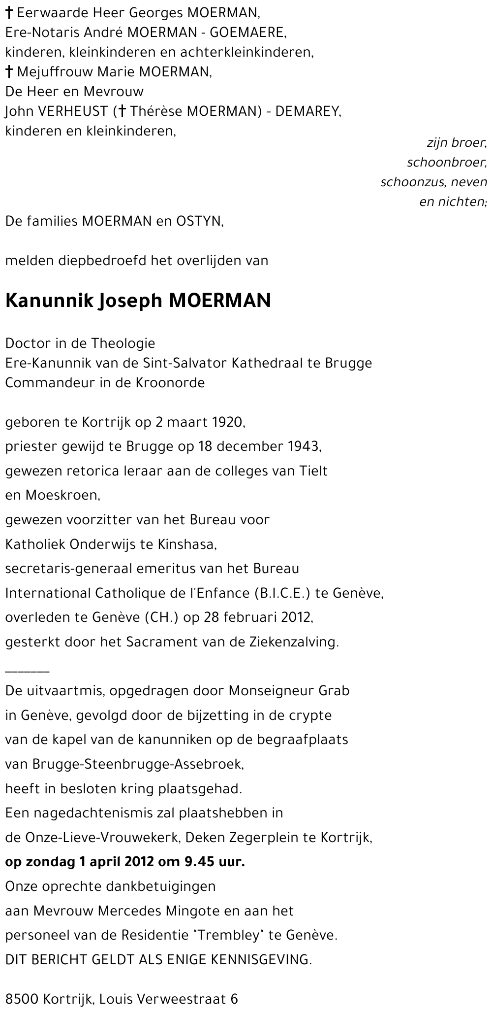 Joseph MOERMAN