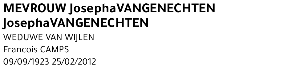 Josepha Vangenechten